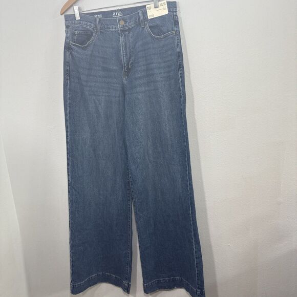 ana Jeans Womens 14T Blue High Rise Wide Leg Baggy Skater Relaxed Loose Y2K - Picture 1 of 13
